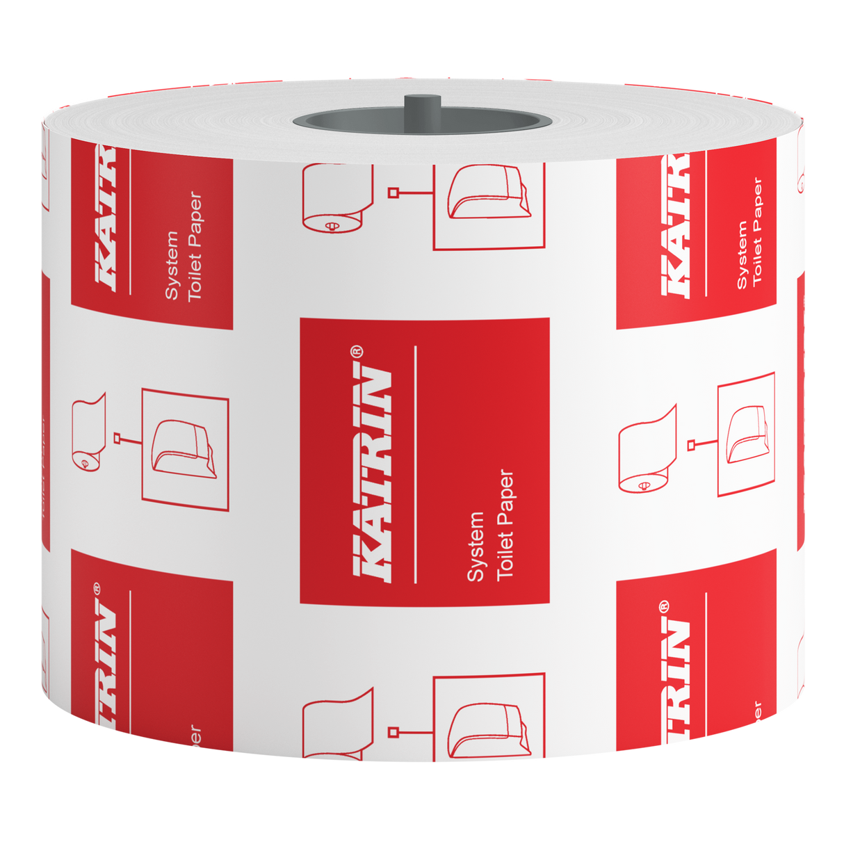 Katrin 103424 | System Toilettenpapier 2-lagig, Zellstoff, 800 Blatt