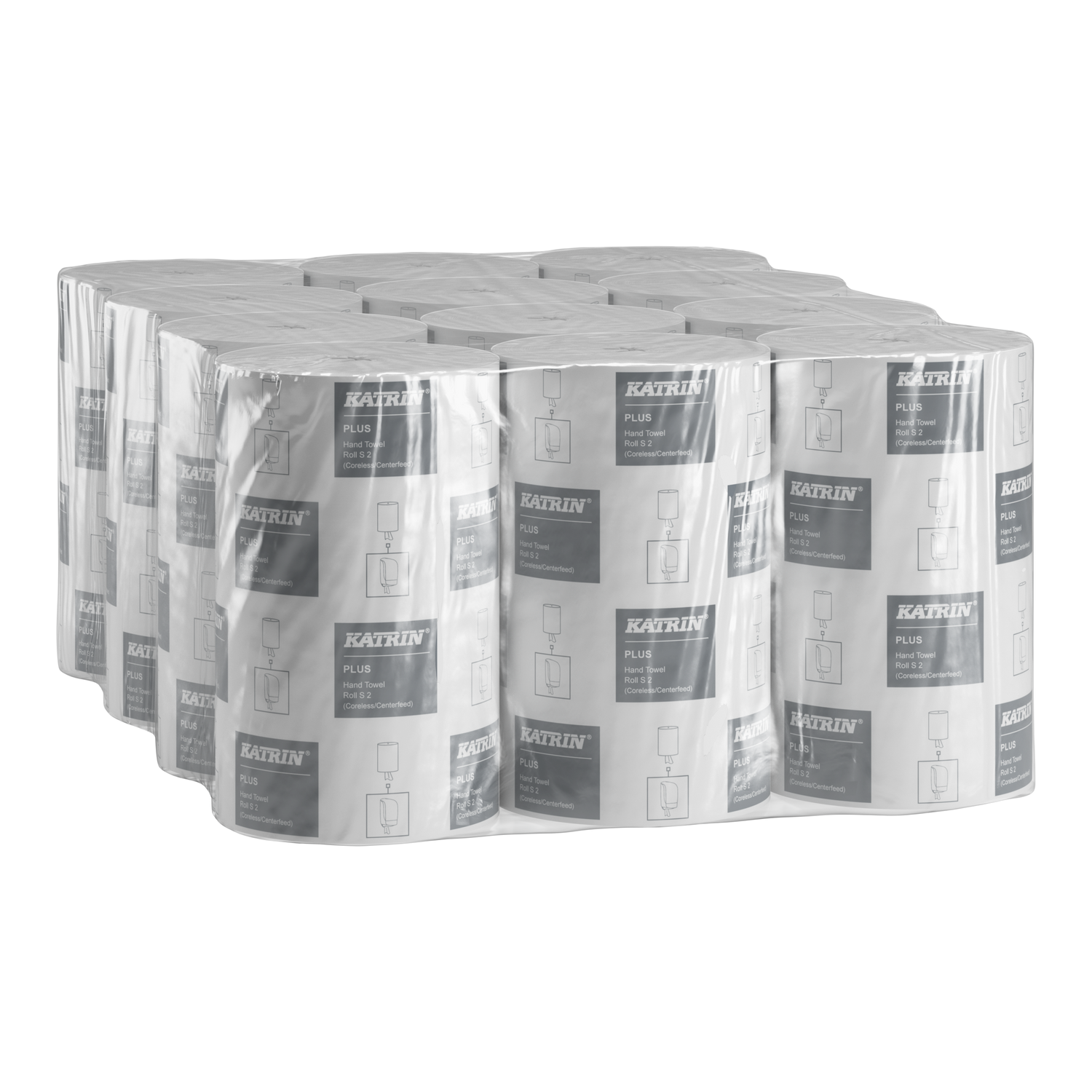 Katrin Plus Centerfeed S60 Papierhandtuchrolle 2-lagig 60m weiss