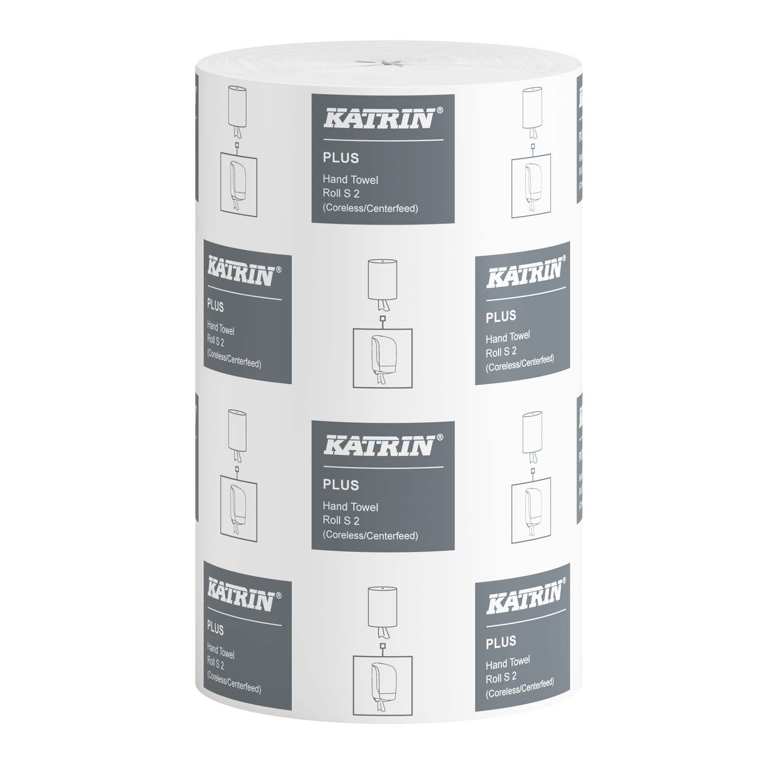 Katrin Plus Centerfeed S60 Papierhandtuchrolle 2-lagig 60m weiss