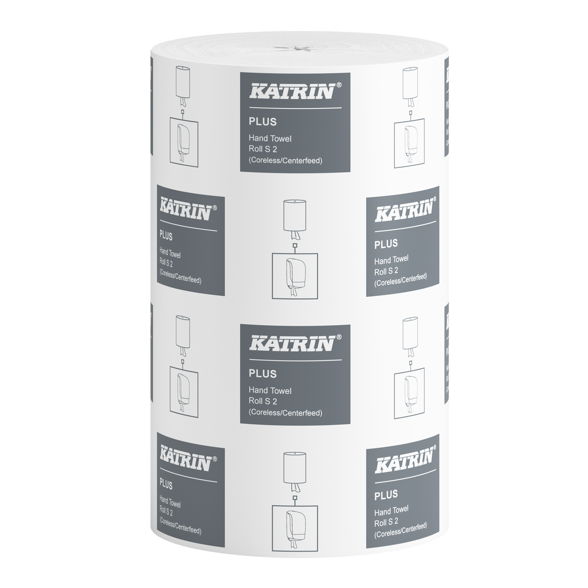 Katrin Plus Centerfeed S60 paper towel roll 2-ply 60m white