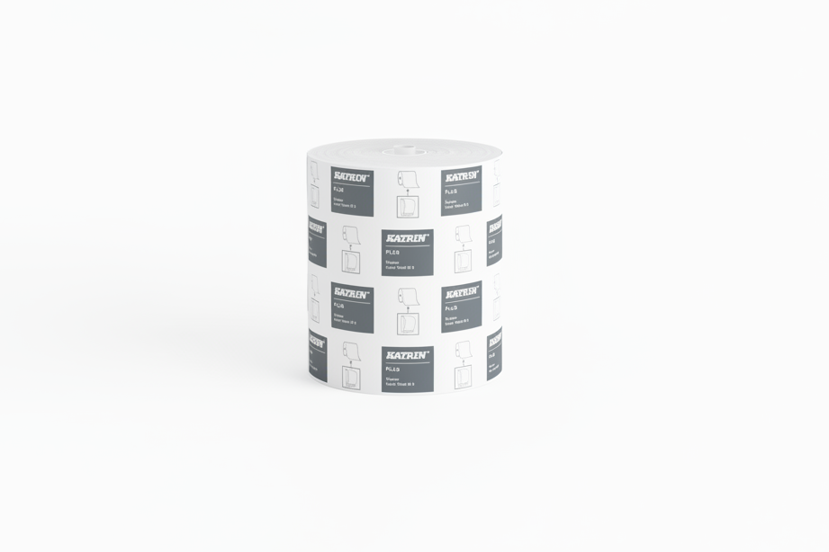 Katrin 38015 | System Papierhandtuchrolle, 100 m, Zellstoff, 3-lagig