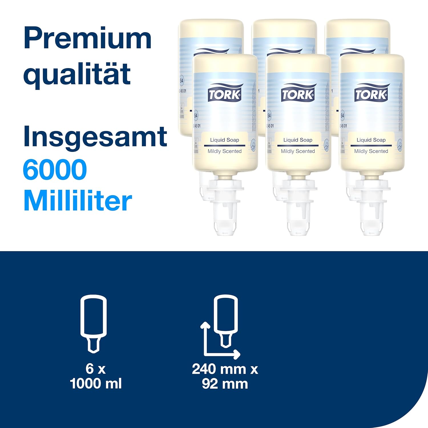 Tork 424501 Flüssigseife, Mild-Duftend 1000 ml