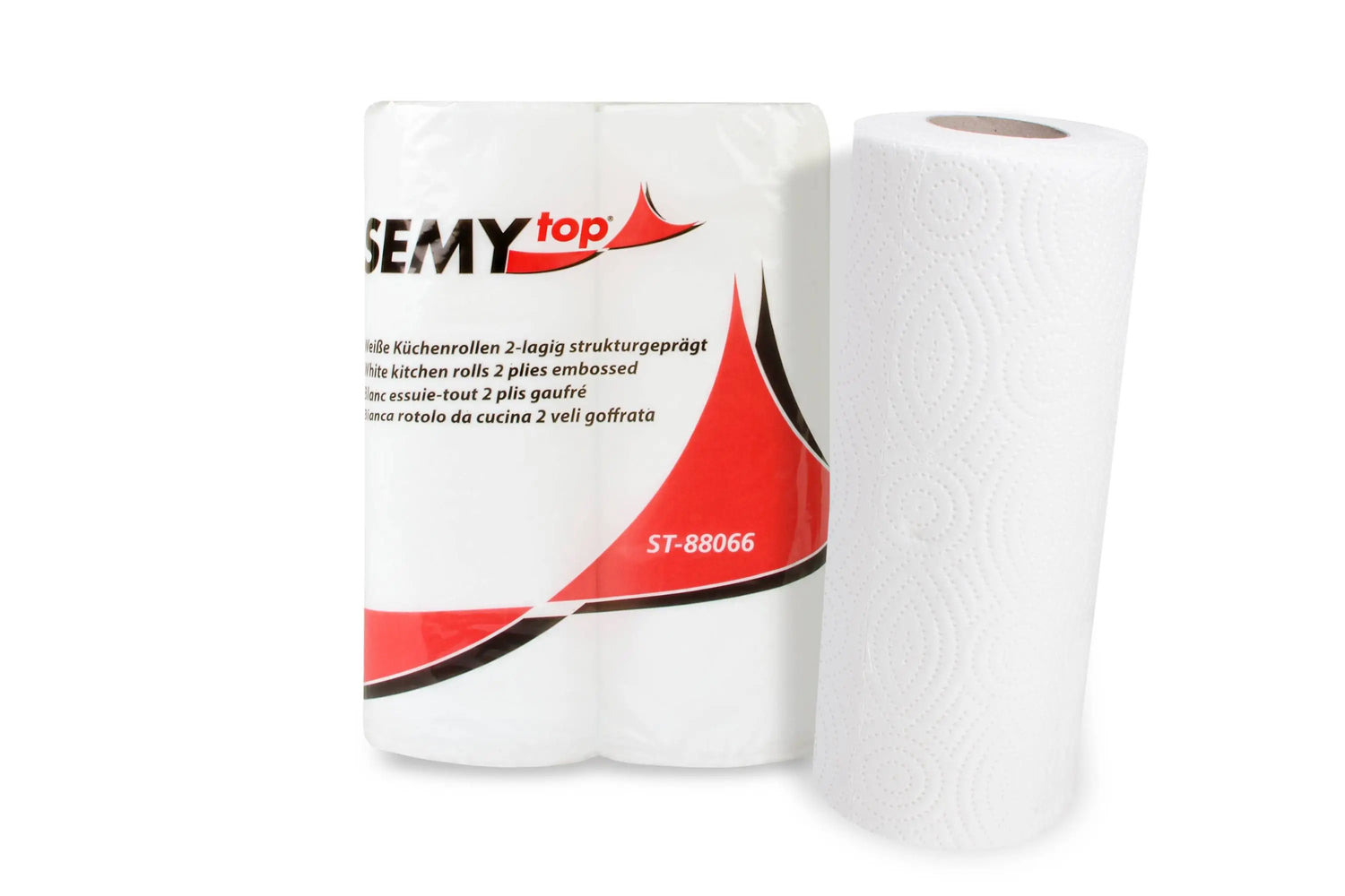 SemyTop Küchenrolle, 2-lagig, 24 x 2 Rollen