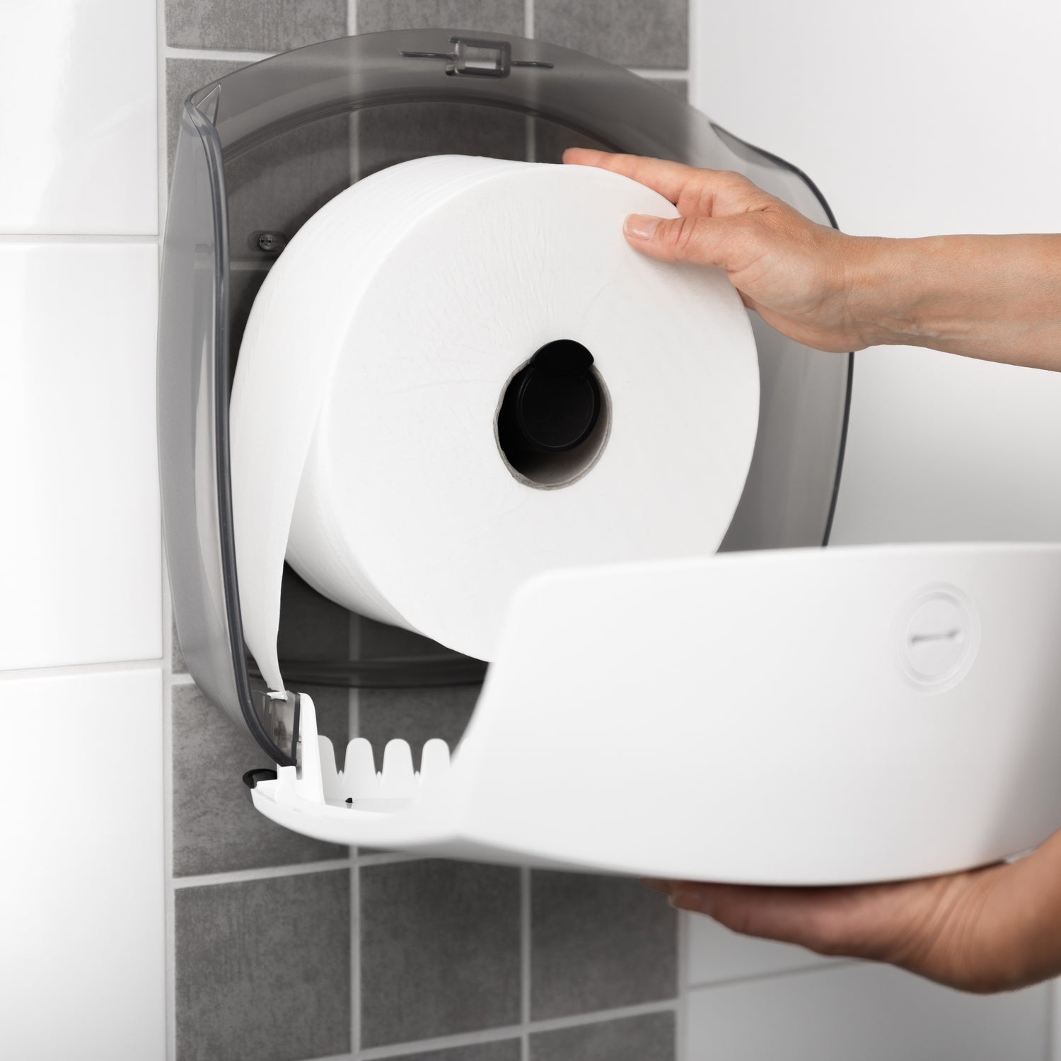 Katrin Toilettenpapierspender Gigant L, für Jumborollen