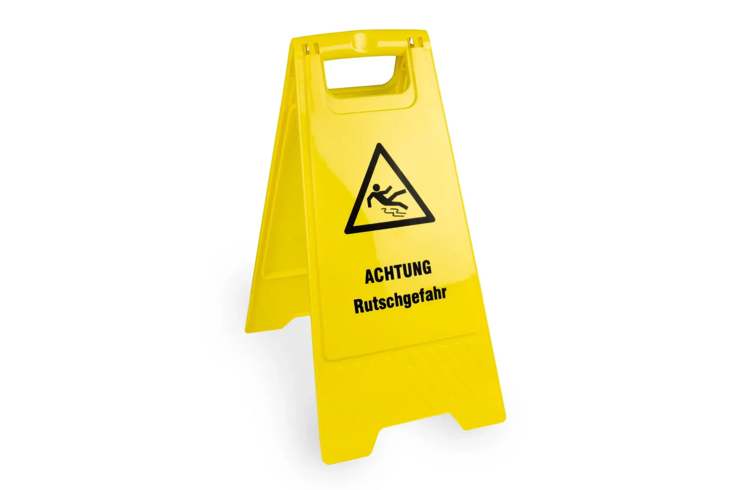 Panneau d'avertissement « Attention : Surface glissante »