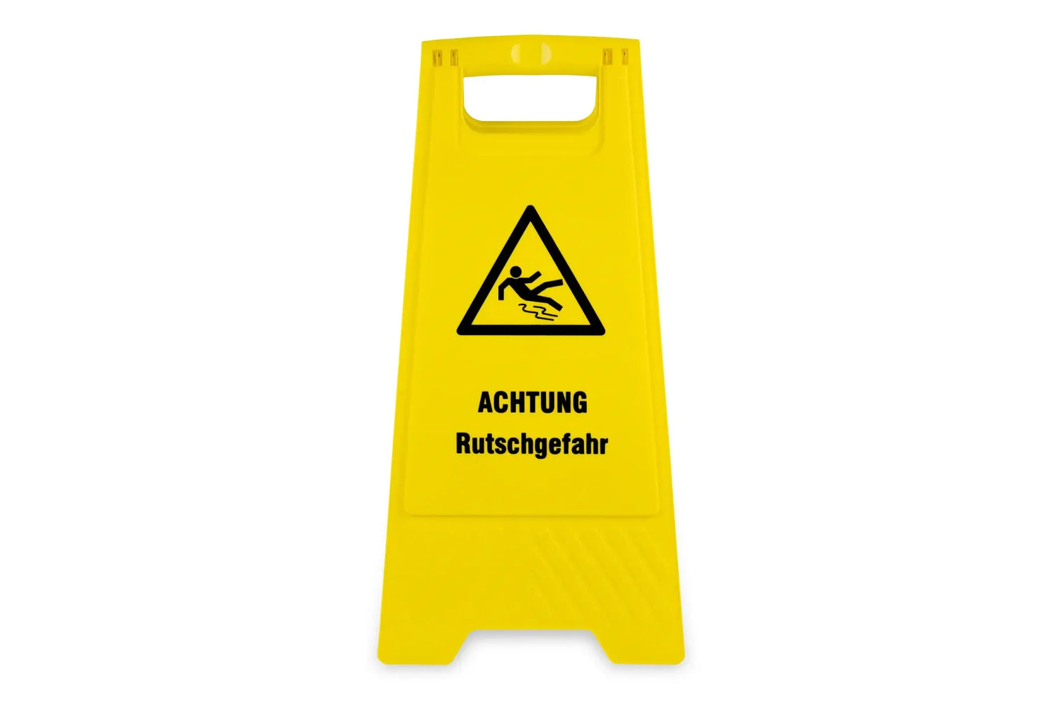 Panneau d'avertissement « Attention : Surface glissante »