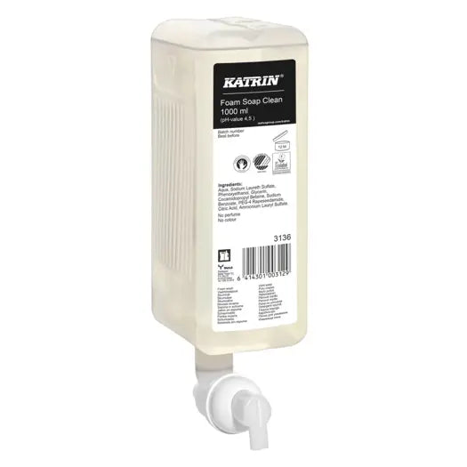 Savon moussant nettoyant Katrin, sans parfum