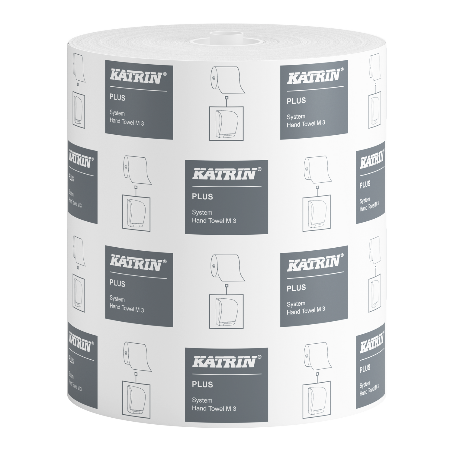 Rouleau d'essuie-tout Katrin System M 445, 3 plis, 100 m, blanc
