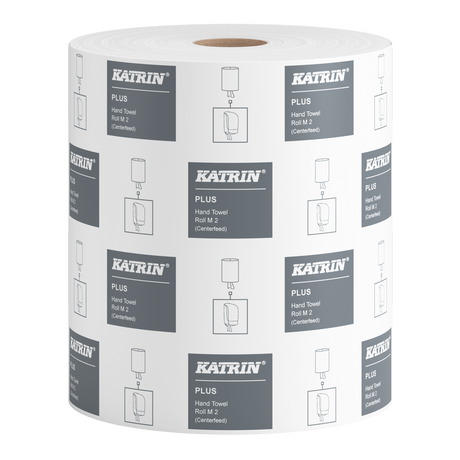 Rouleau d'essuie-tout Katrin System M 711, 2 plis, 160 m, blanc