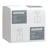 Katrin 56156 | Toilettenpapier Einzelblatt 2-lagig, Zellstoff, 250 Blatt