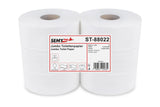 SemyTop Jumbo-Toilettenpapier, 2-lagig, Zellstoff hochweiss, Ø 25 cm, 6 Rollen