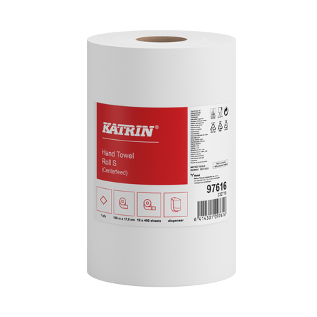 Rouleau d'essuie-tout Katrin System M 711, 2 plis, 160 m, blanc