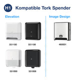 Tork 290076 | Matic grüne Papierhandtuchrollen Advanced H1, 150 m, 2-lagig