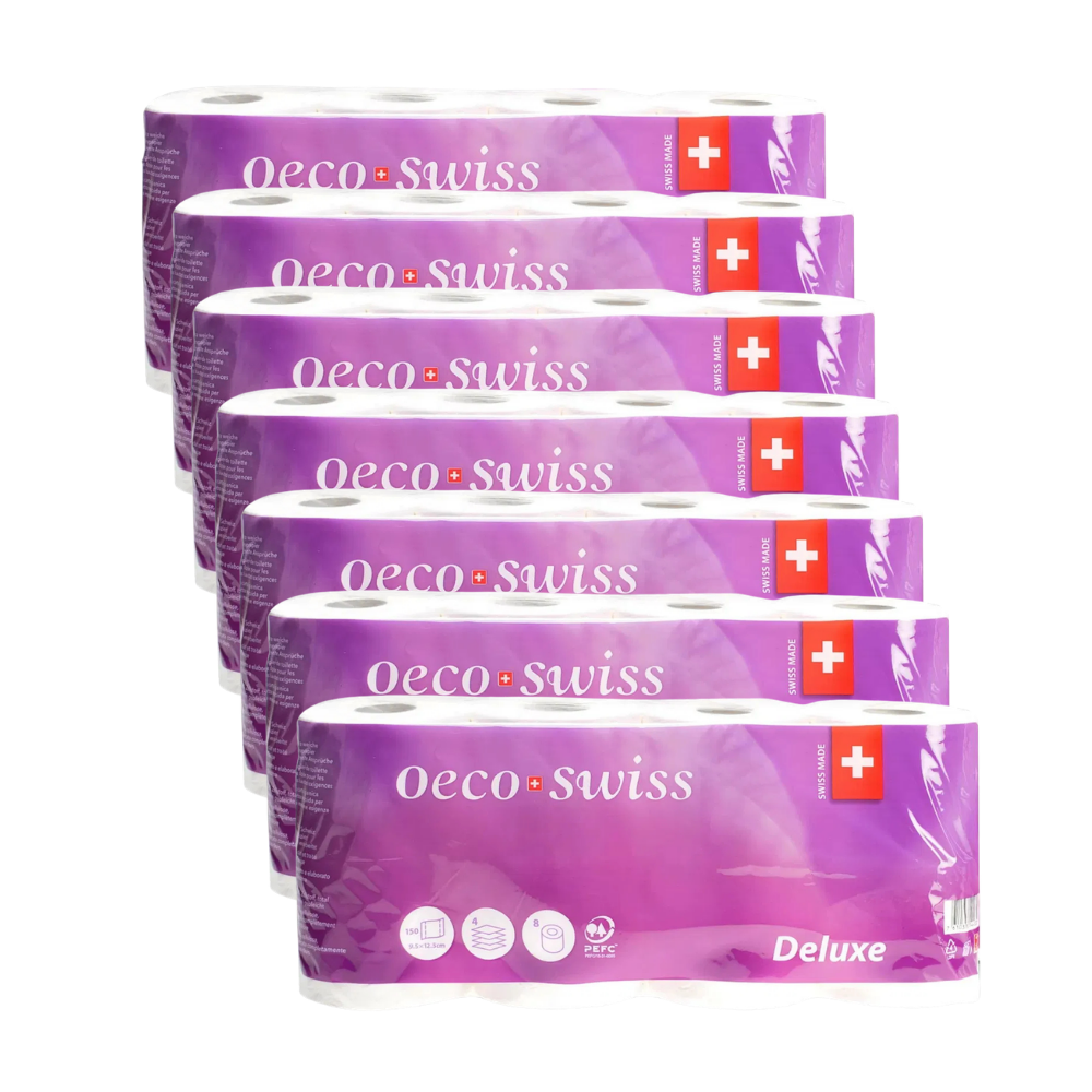 Papier toilette Oeco Swiss Deluxe, 4 épaisseurs