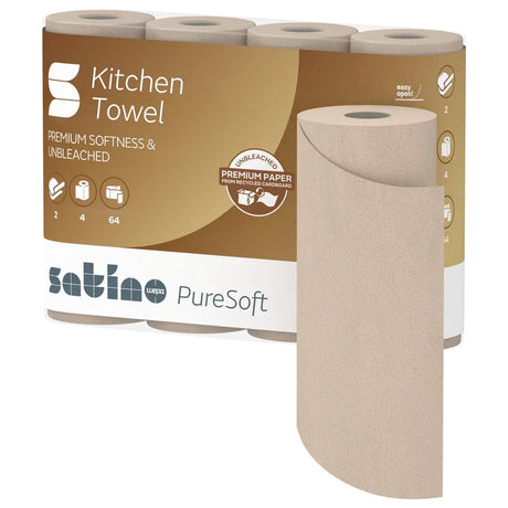 Satino PureSoft kitchen roll, 2-ply, 26 x 22 cm