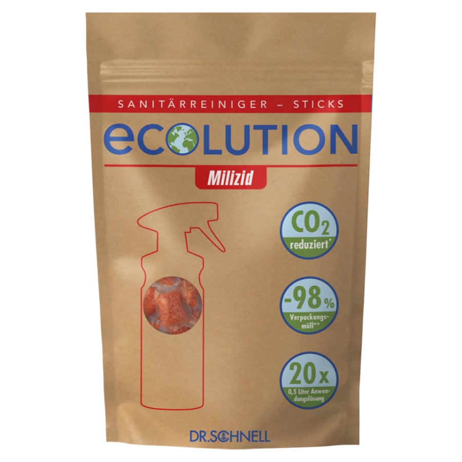 Dr. Schnell ECOLUTION Milizid Sanitärreiniger - Sticks, Pulver - Hygienico