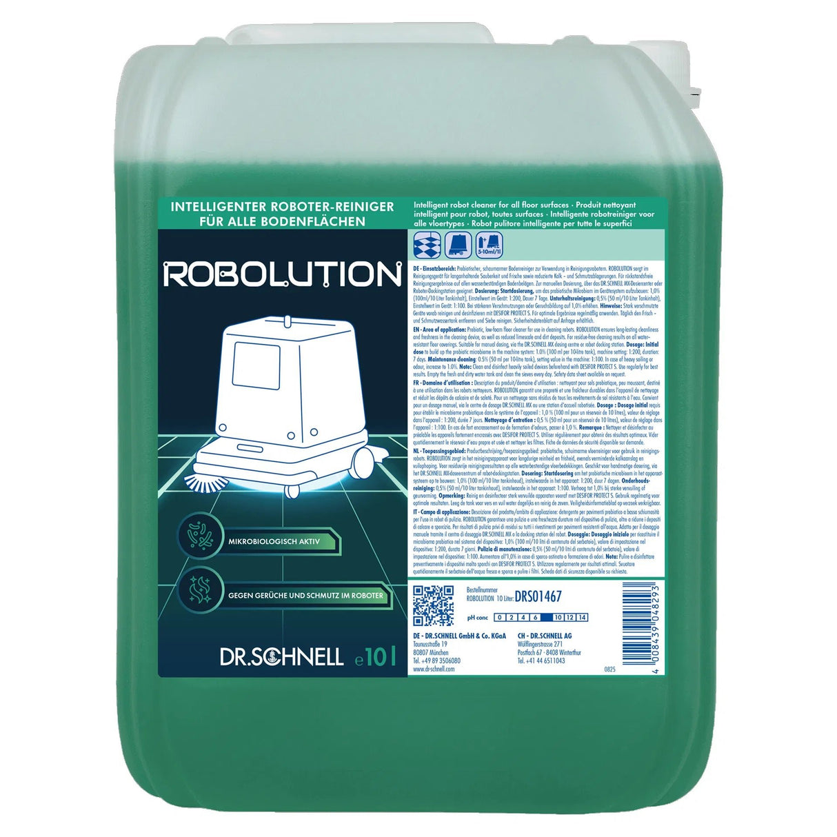 Dr. Schnell ROBOLUTION Bodenreiniger für Reinigungsroboter - Hygienico