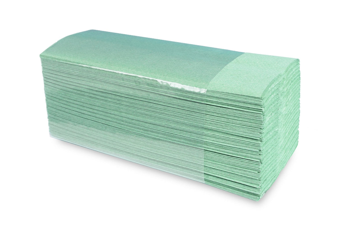 Funny Papierhandtuch C - Falz, 1 - lagig, recycling grün, 22.5 x 31 cm - Hygienico
