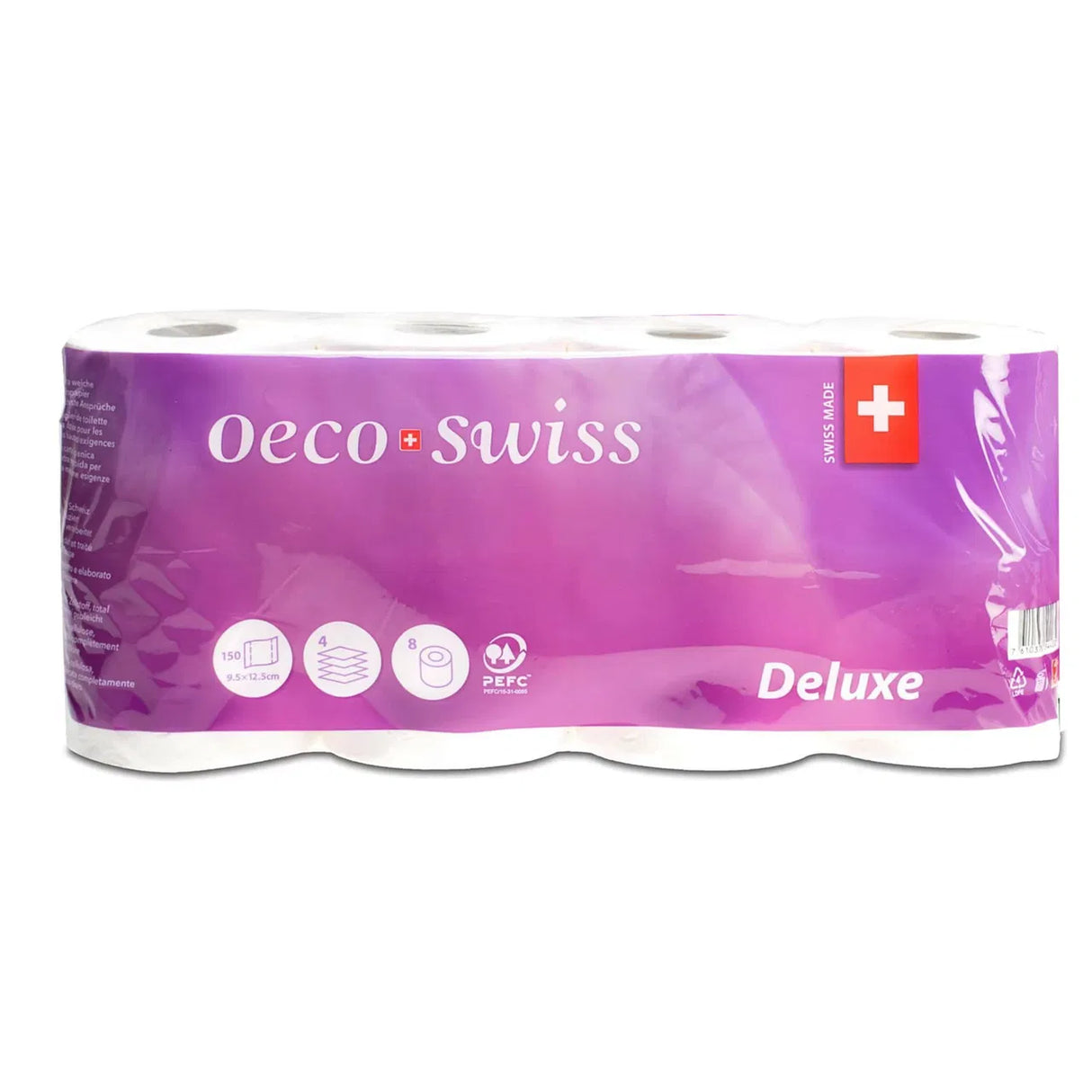 Papier toilette Oeco Swiss Deluxe, 4 épaisseurs