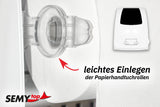 SemyTop Handtuchrollenspender Autocut für 20cm Rollenbreite, weiss - Hygienico