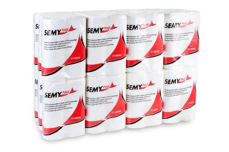 SemyTop Küchenrolle, 2 - lagig, hochweiss, 100% Zellstoff - 24 x 2 Rollen - Hygienico