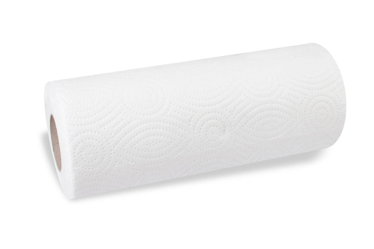 SemyTop Küchenrolle, 2 - lagig, hochweiss, 100% Zellstoff - 24 x 2 Rollen - Hygienico
