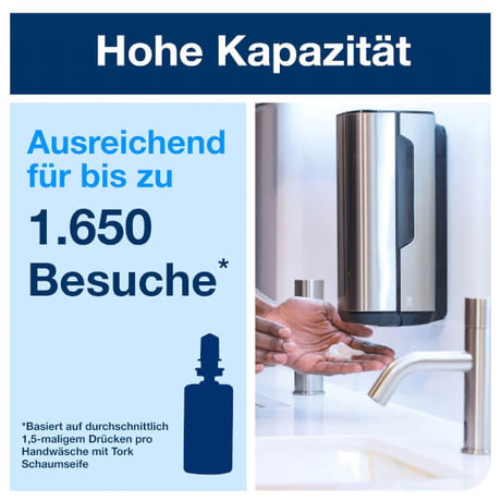 Tork 460009 | Sensor Seifen - und Händedesinfektion Spender S4, Edelstahl - Hygienico