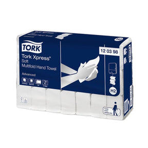 Tork Xpress® 120398 weiche Multifold-Handtücher Advanced H2 2-lagig 25,6cm - Hygienico