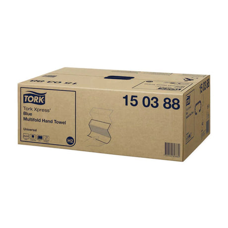Tork Xpress® 150388 blaues Multifold - Handtuch Universal H2 2 - lagig - Hygienico